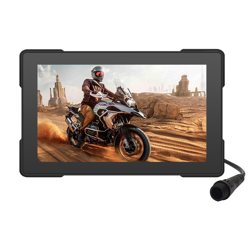 5inch motorcycle portable wireless carplay navigations display IPX7 waterproof motor car player