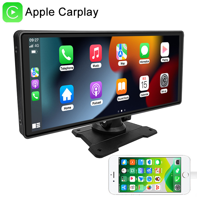 9.3inch 10.26inch wireless carplay universal portable car dvd player android auto car stereo player