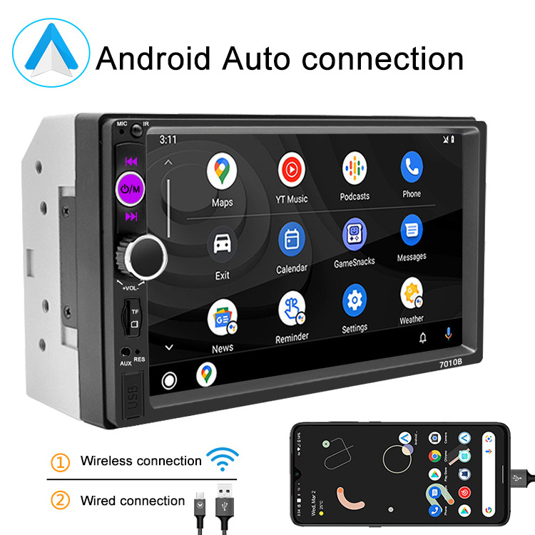 7 Inch Touch Screen 2 Din Video Stereo Autoradio Car MP5 Player 7010B