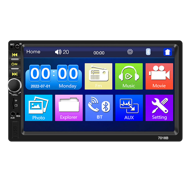 7018b Dropshipping Universal Car Multimedia Player Autoradio 2din Stereo 7