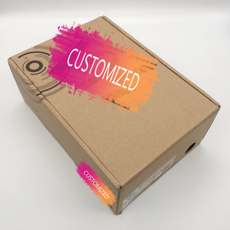 custom biodegradable  corrugated paper packaging box for Slipper  Beach shoes  Sandals  leather shoes