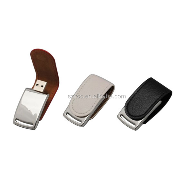 Wholesale Leather USB Flash Drive 128gb 64gb 32gb Pendrive 2.0  laptop computer USB Flash