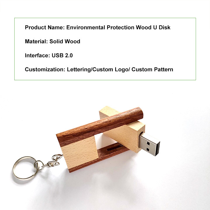 OEM Factory Custom Logo 128GB Wooden USB 2.0 3.0 64GB 16GB 4GB Portable Wood USB Flash Drive