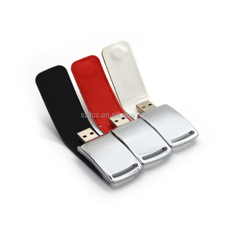 Wholesale Leather USB Flash Drive 128gb 64gb 32gb Pendrive 2.0  laptop computer USB Flash