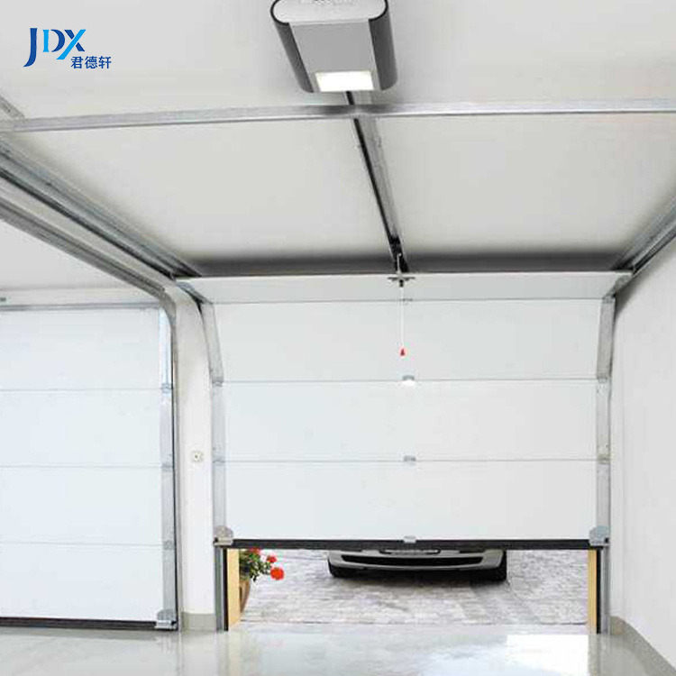 Competitive Price Vertical Bifold Garage Doors Galvanized Steel Black Garage Door 8x7 Panel Overhead Garage Door 250 215