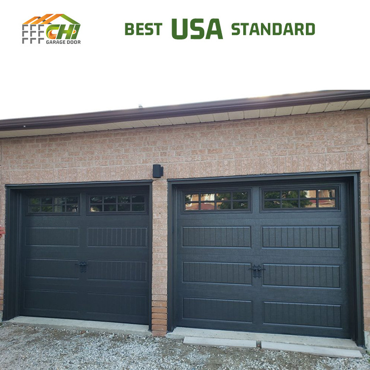 American Vertical Sectional Overhead Garage Door Modern High Quality Security Anodized Aluminum Sectional Door