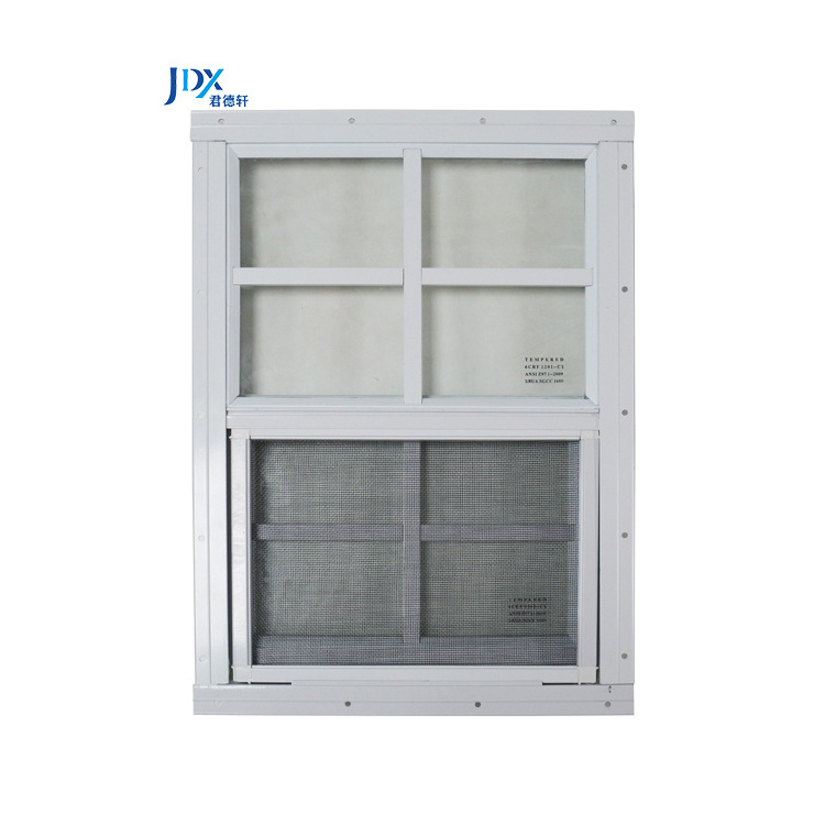 Vertical Opening Aluminum Windows Flush Mount Vinyl Storm Window 24x36 Side Aluminium Top Hung Glass Single-hung Windows