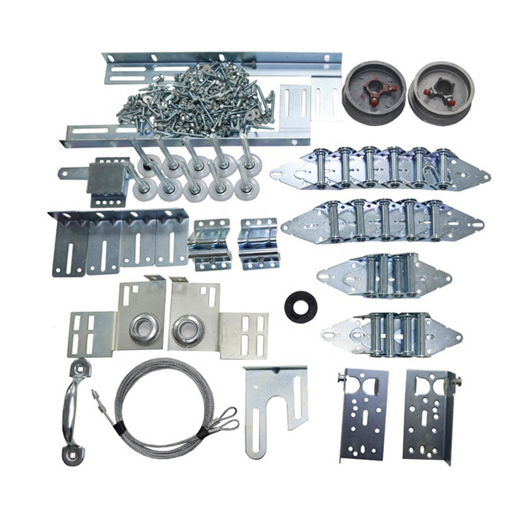 9*7 9*8 Galvanized Steel Roll Up Garage Doors Parts Hardware Kit Box Garage Door Components Aluminum Garage Door Hardware