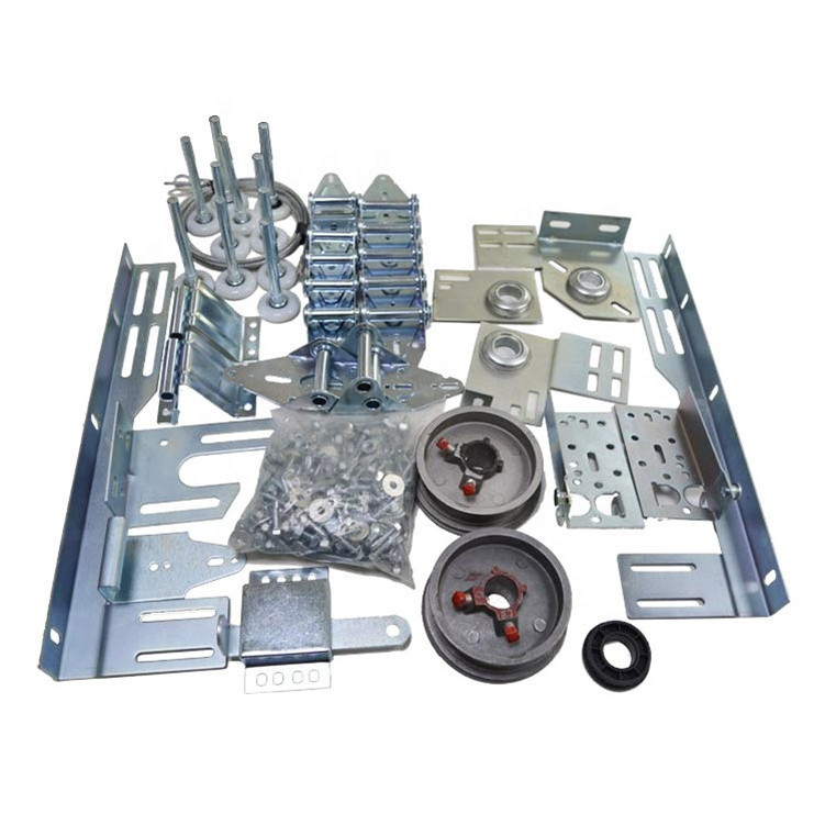 9*7 9*8 Galvanized Steel Roll Up Garage Doors Parts Hardware Kit Box Garage Door Components Aluminum Garage Door Hardware