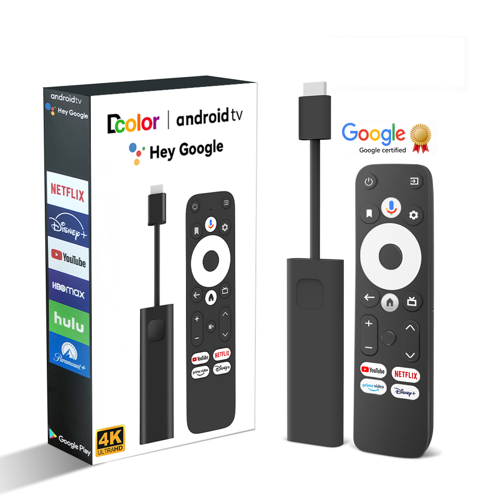 Global Version 4K HDR Streaming Media Player TV Stick Ultra HD 2G 16G WIFI Google Assistant BT Remote ATV Android TV Box