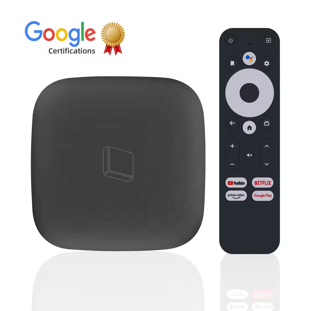 The Most Popular Android IP TV Box Amlogic S905Y4 Google Certified 4K HD Android TV Box