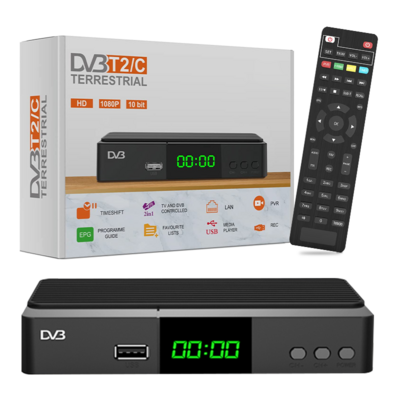 Customized h265 Digital Terrestrial TV Decoder 1080P Full HD FTA DVB T2 Receiver DVB T2 Set Top Box