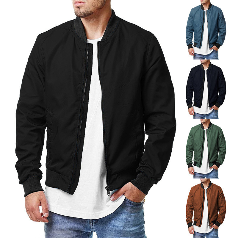 New Design Custom Casual Style Plus Size Blank College Baseball Men's Jacket Winter Warm Letterman Bomber Coat