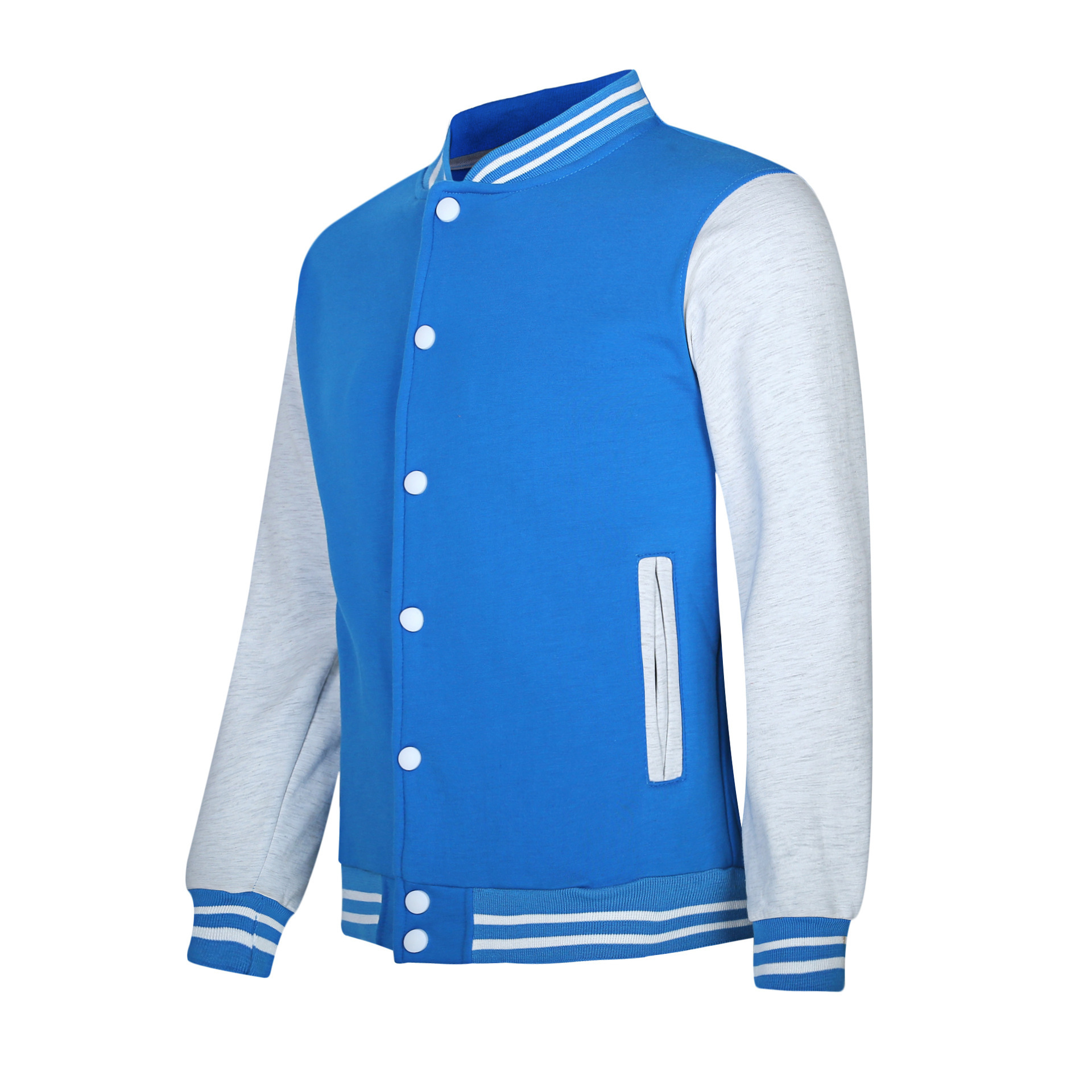 High Quality Blank Men Winter Fleece Baseball Jacket Custom Logo Varsity Letterman Jacket