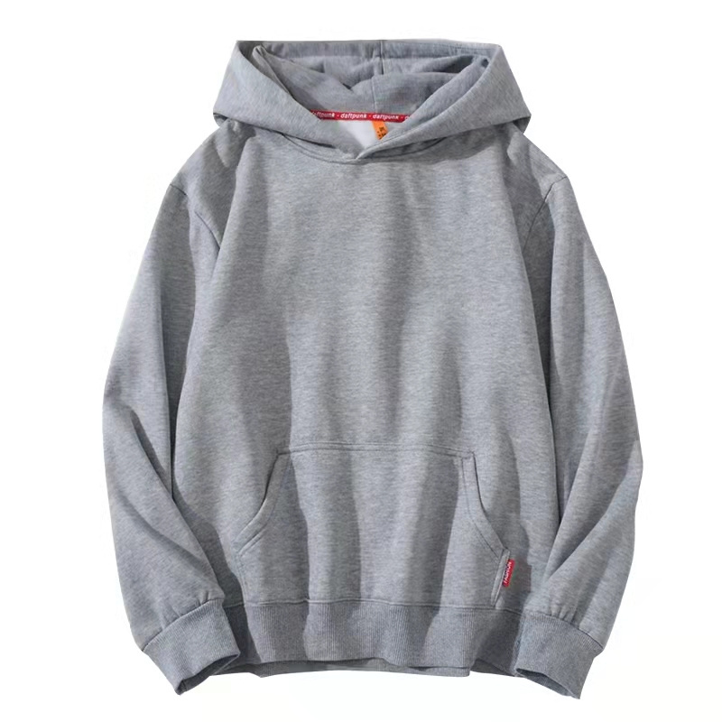 Customized Online Mens No Drawstring Blank Printing Polyester Plain 300 Gsm Pullover Clothing Men Hoodies Without Zipper