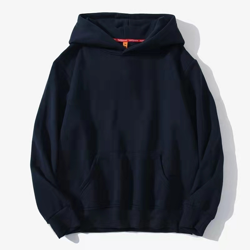 Customized Online Mens No Drawstring Blank Printing Polyester Plain 300 Gsm Pullover Clothing Men Hoodies Without Zipper