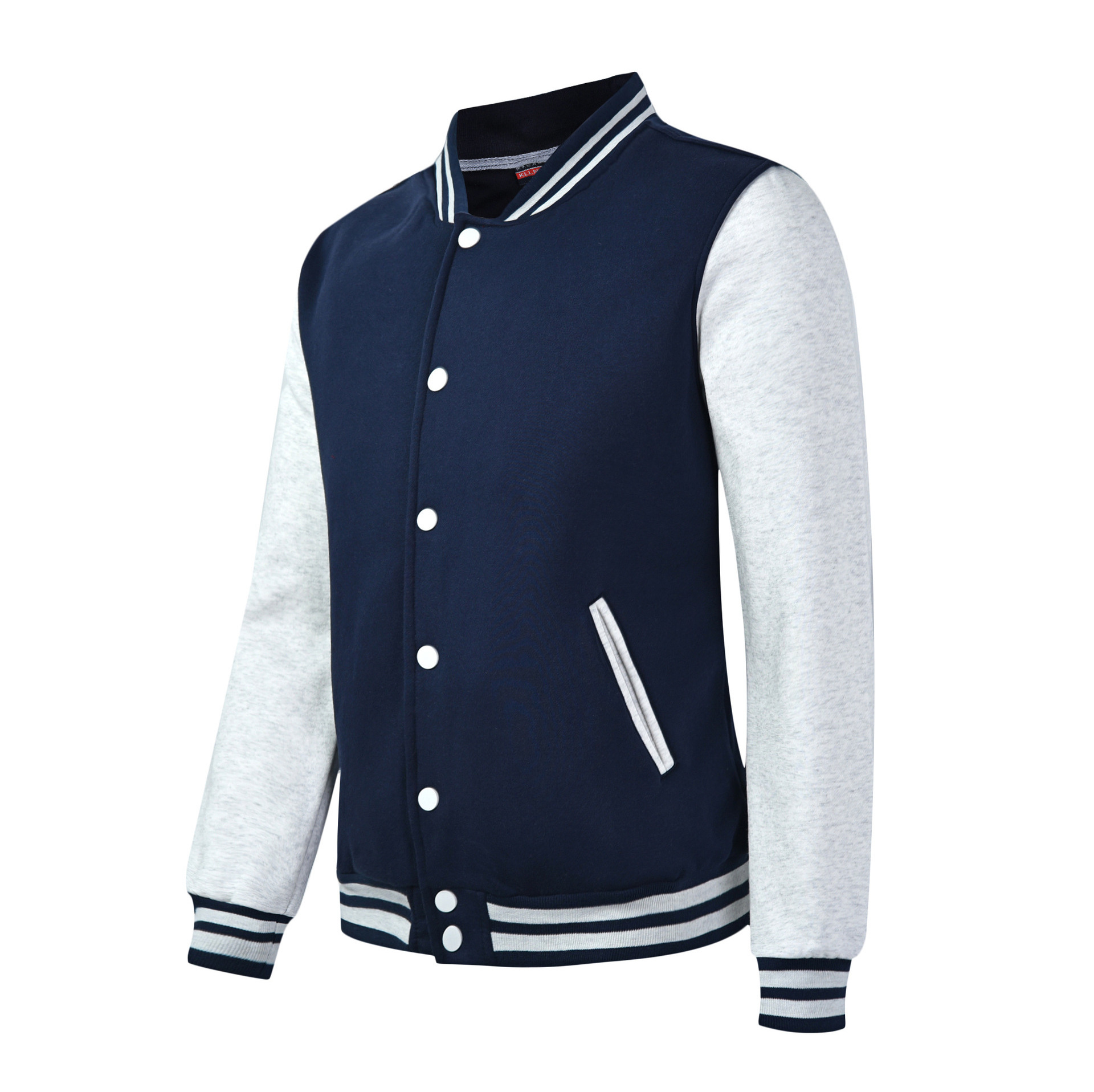 High Quality Blank Men Winter Fleece Baseball Jacket Custom Logo Varsity Letterman Jacket