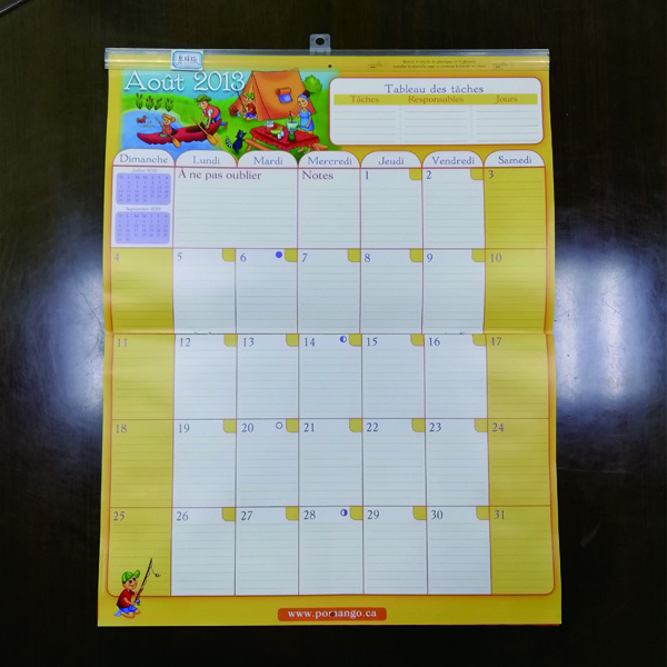 Poster hanger for supermarket promotional plastic map/calendar hanger strip hanging rail top and bottom