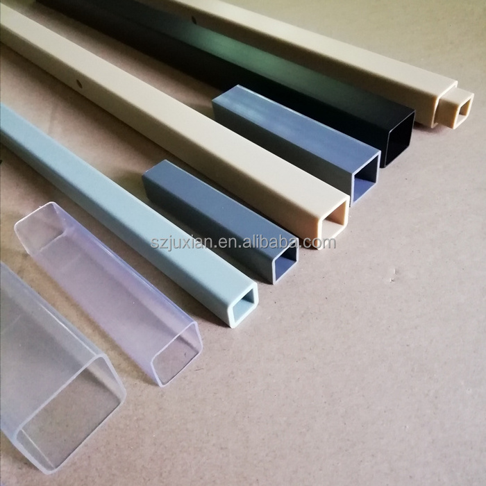 Flame retarded PVC plastic square tube anti-UV Rectangular pvc tube