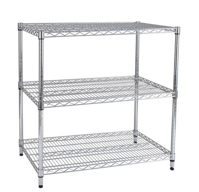 3 Tier Black Wire Shelving  heavy duty metal shelving Storage Racks Units