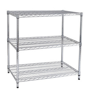 3 Tier Black Wire Shelving  heavy duty metal shelving Storage Racks Units