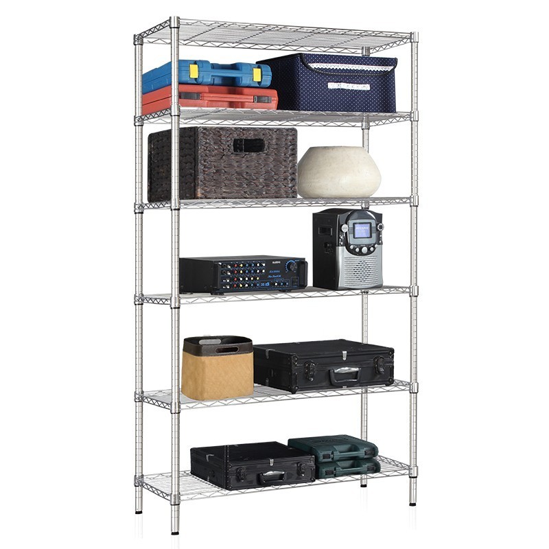 Heavy Duty 6 Tier Shelving Unit Wire Shelf Home Storage Rack Adjustable Shelves