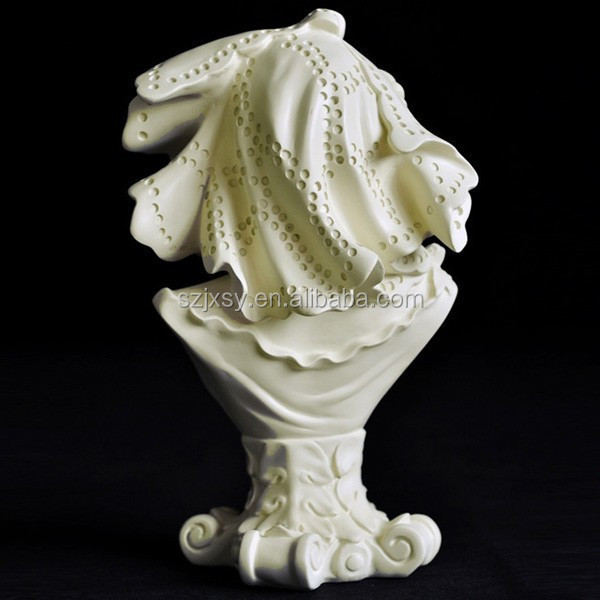 Custom Plaster Of Paris Statue Female Bust Model