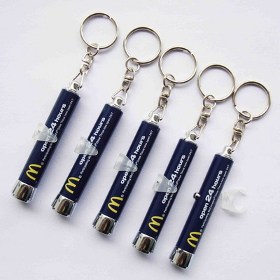 Low MOQ Custom projection keychain LED light with full color projection LED LOGO projector torch keychain for promotional gifts