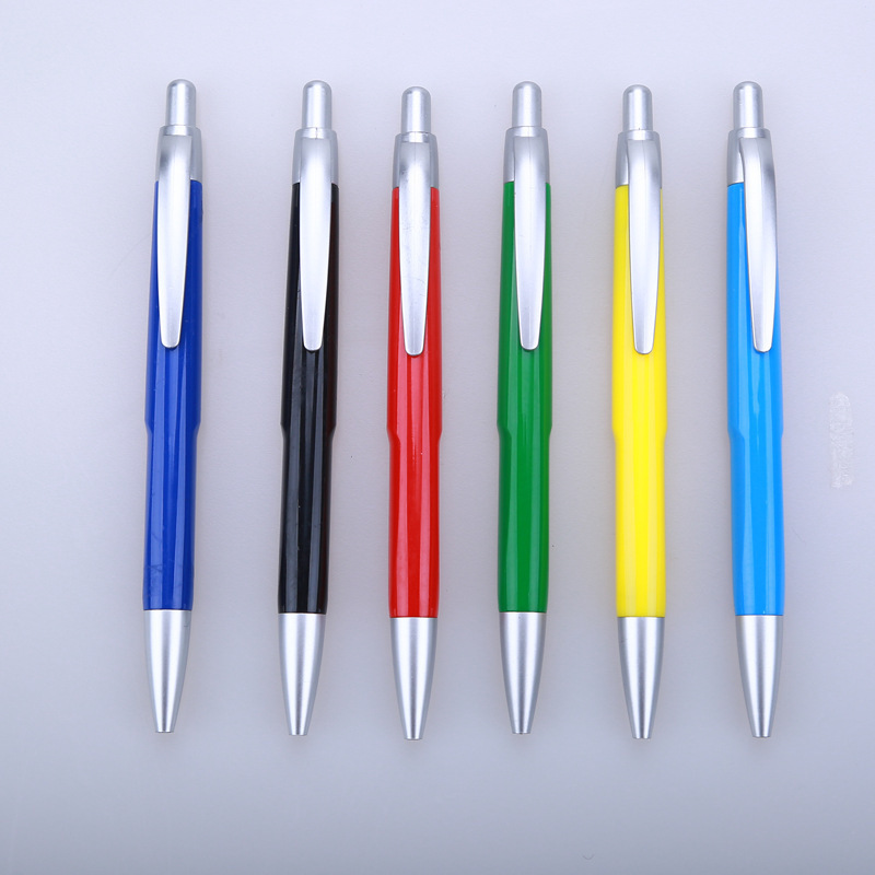 Hot sale Ballpoint Pens with Logo Advertising Ballpen Promotional Custom Recycled Plastic Sports Retractable Normal 7.2g