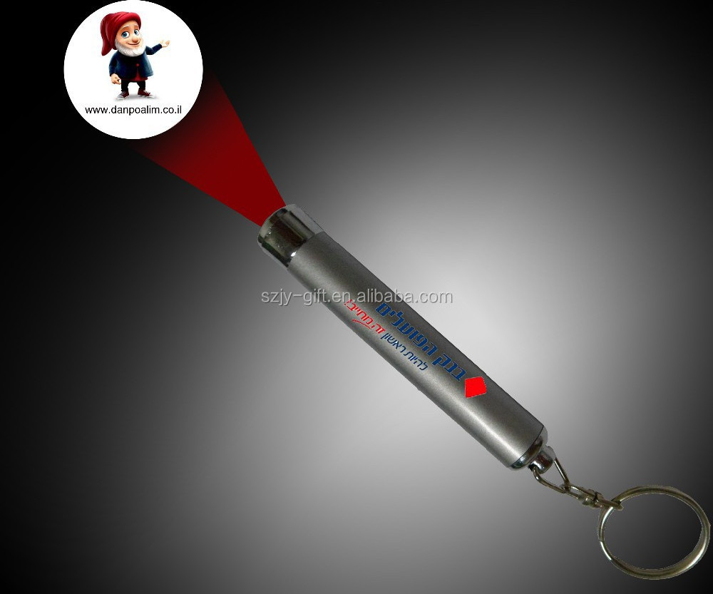 Low MOQ Custom projection keychain LED light with full color projection LED LOGO projector torch keychain for promotional gifts