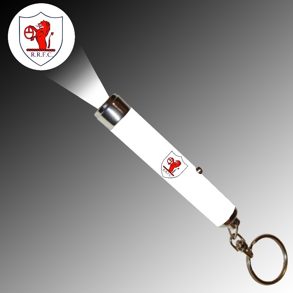 Low MOQ Custom projection keychain LED light with full color projection LED LOGO projector torch keychain for promotional gifts