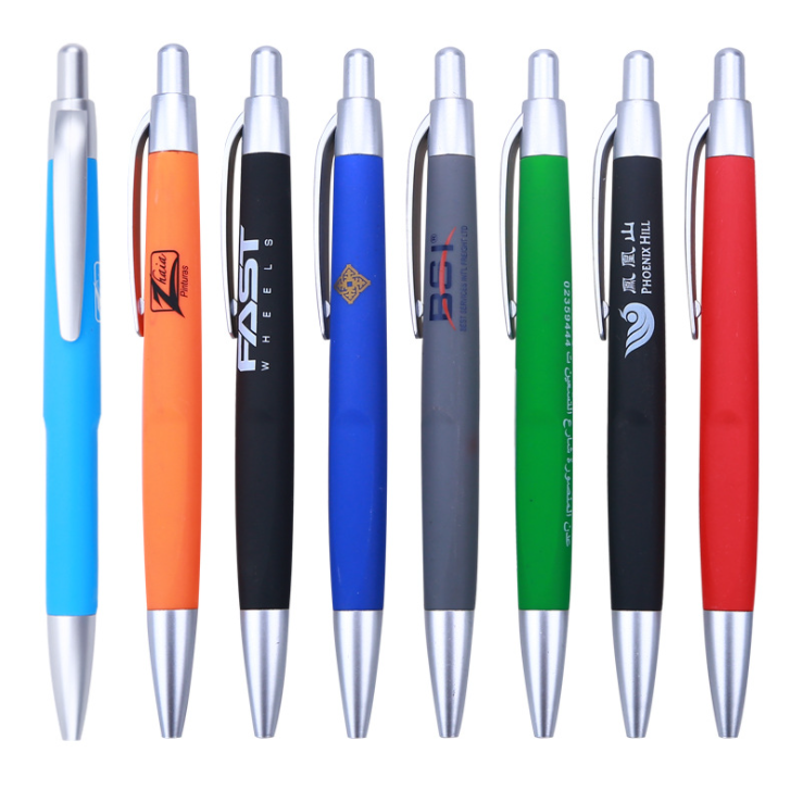 Hot sale Ballpoint Pens with Logo Advertising Ballpen Promotional Custom Recycled Plastic Sports Retractable Normal 7.2g