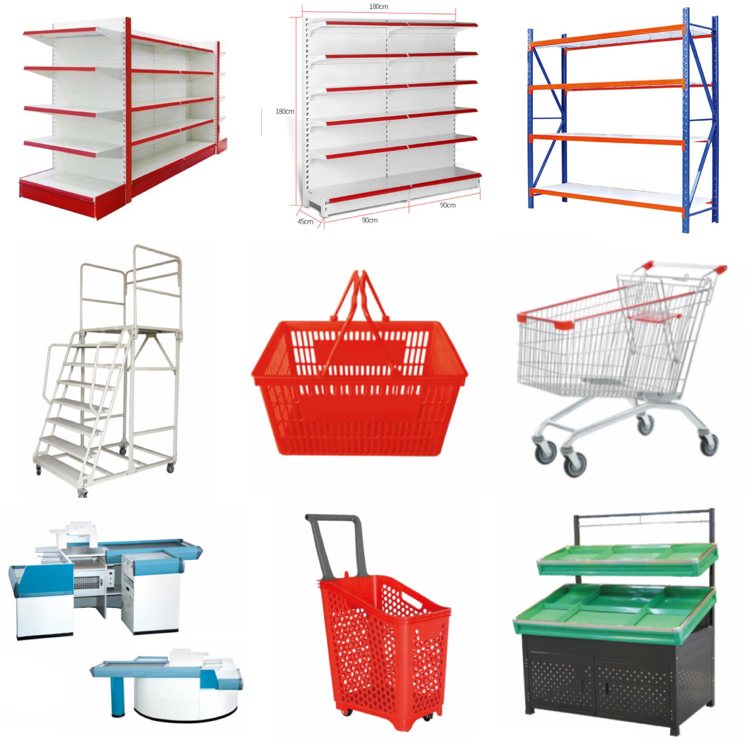 Equipment Rack Shelving Gondola Metal Display Grocery Store Used Shopping Supermarket Shelves/Rack