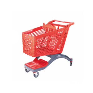 Hot sale customized plastic cart grocery store supermarket shopping trolley cart with baby seat