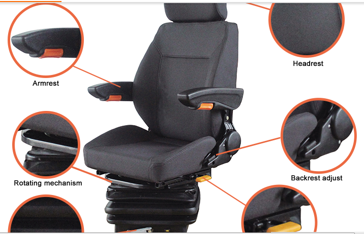 Seats for engineering, agriculture, heavy trucks, hoisting and transportation machinery , TY-A15-1