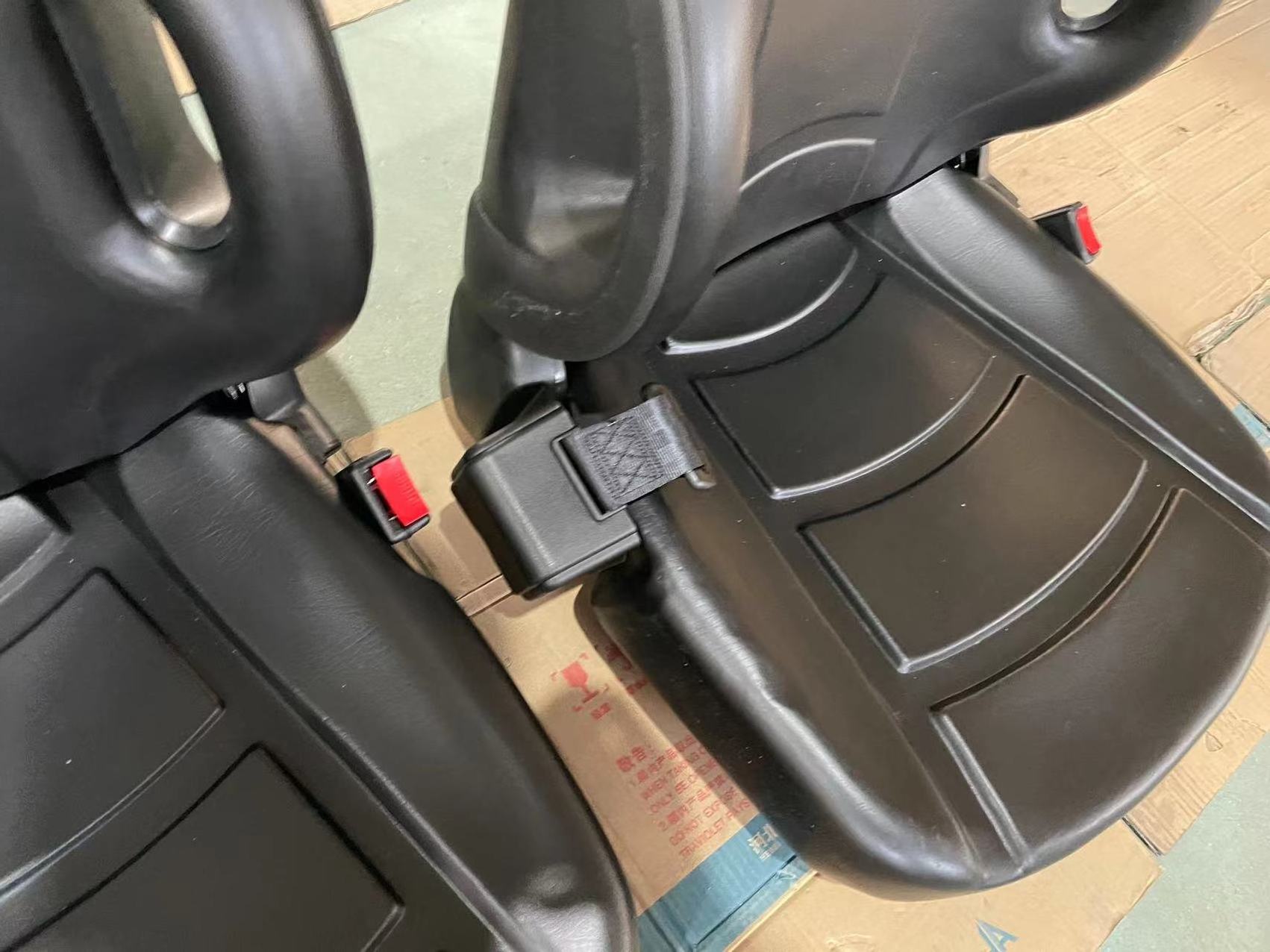 forklift seat with sensor