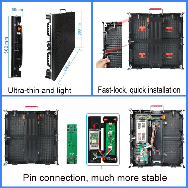 Indoor Rental Stage Backdrop LED Display Panels Screen, LED P4 Video Wall Price