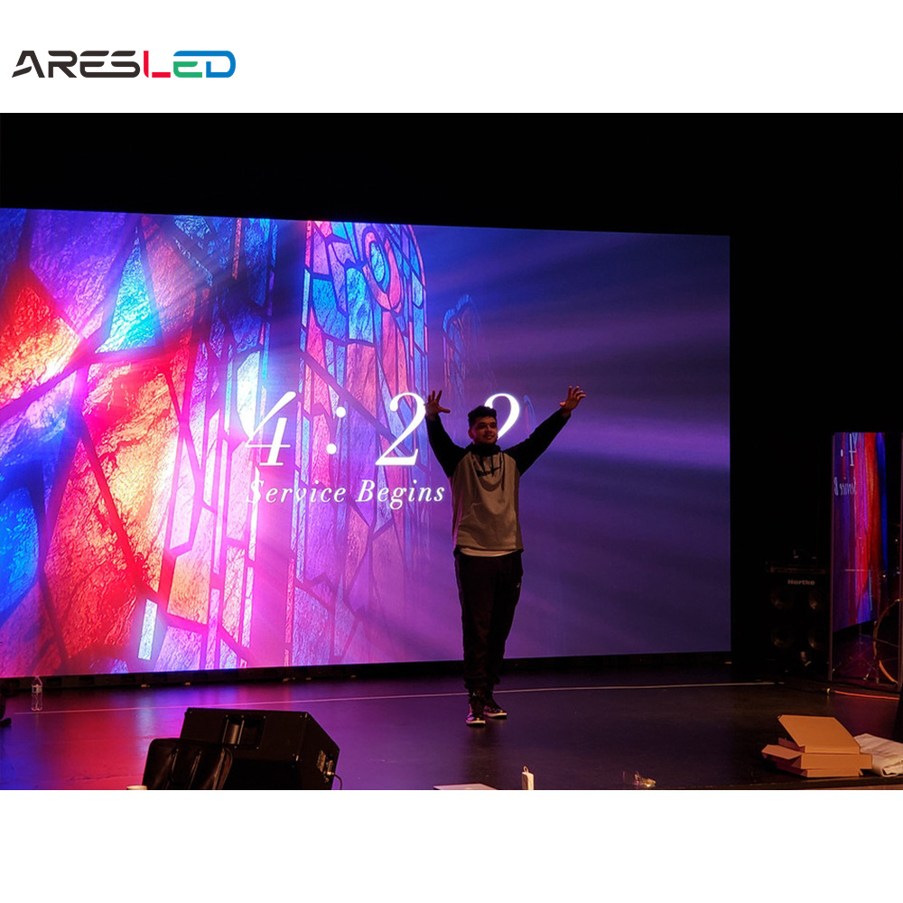 Church Stage Backdrop Led Screen 3.9mm P3.91 Led Wall Display Screen Indoor Events Led Video Wall Panel