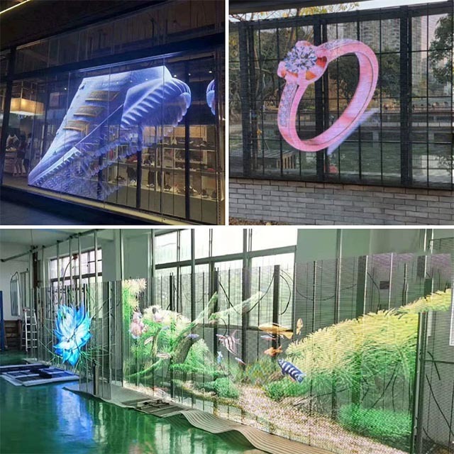 Store Window Advertising Led Display Transparent Led Screen Pantalla Led Transparente Glass Led Screens