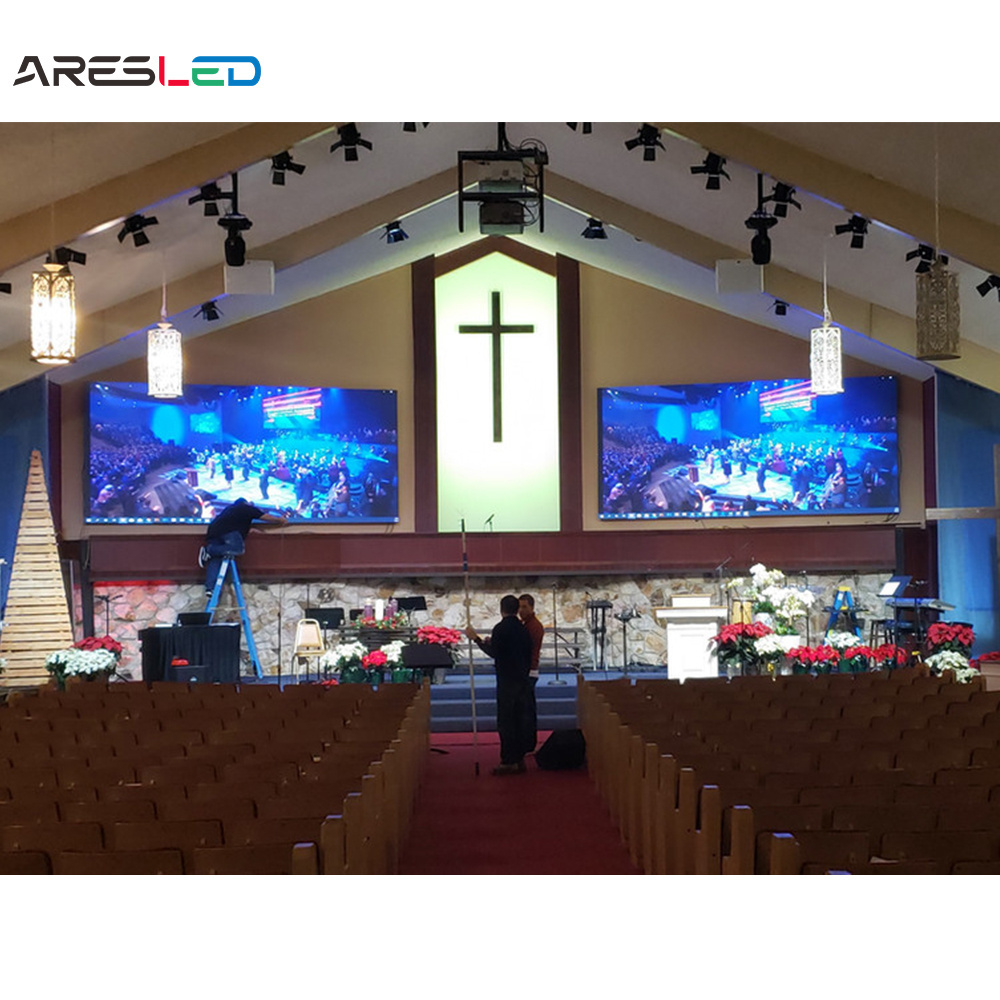 Church Stage Backdrop Led Screen 3.9mm P3.91 Led Wall Display Screen Indoor Events Led Video Wall Panel