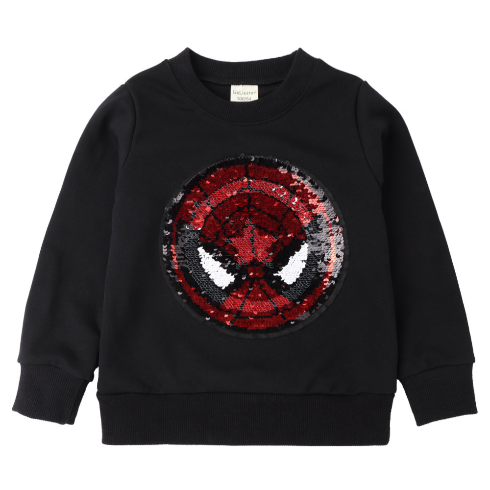 Children Cotton Pullover Sweatshirt Kids sweatshirts with Sequin Kids Winter Sweatshirts Hoodies