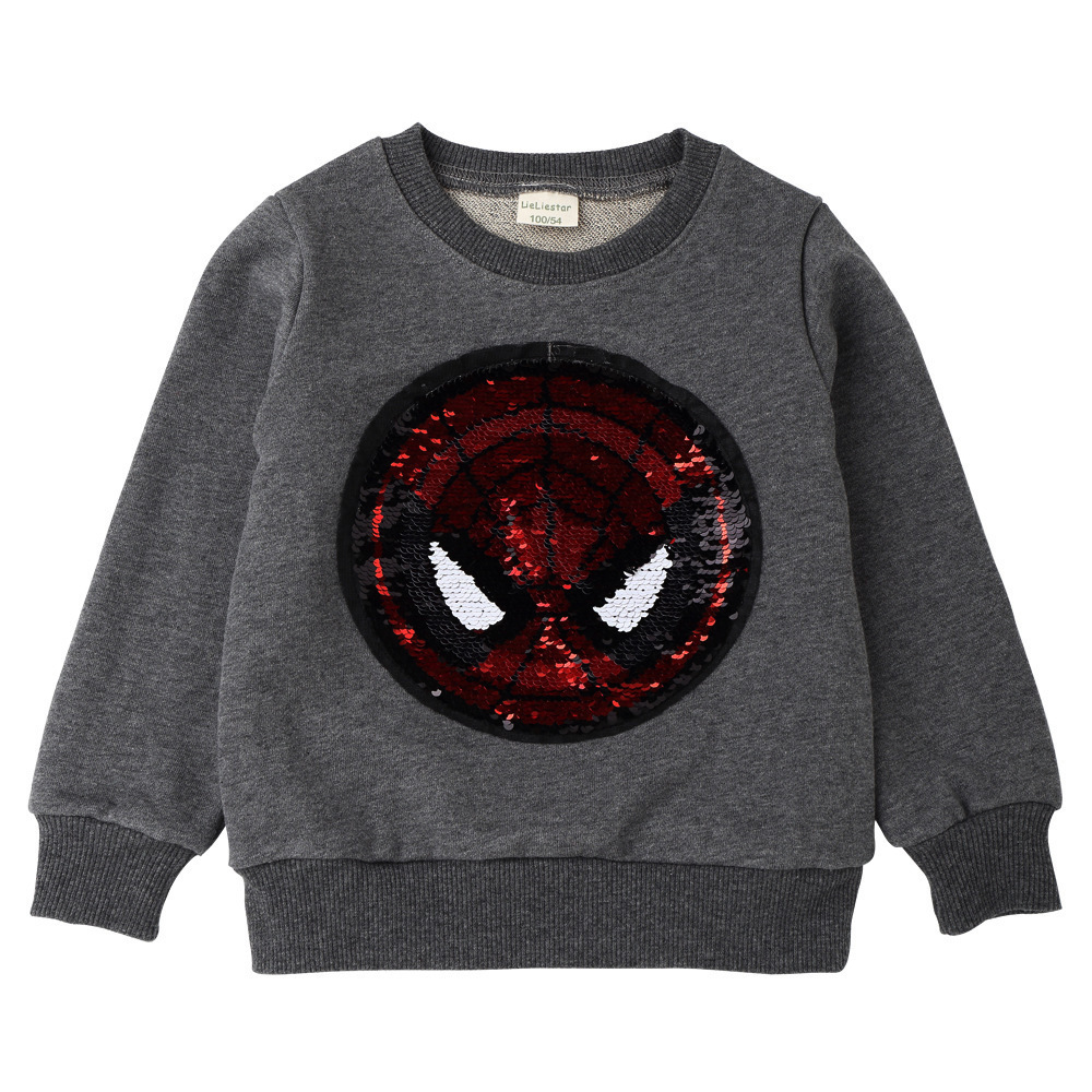 Children Cotton Pullover Sweatshirt Kids sweatshirts with Sequin Kids Winter Sweatshirts Hoodies