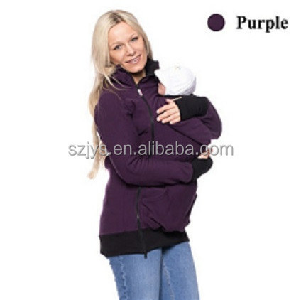 Kangaroo Hoodie Baby Carrying Coat Jacket For Mom and Baby