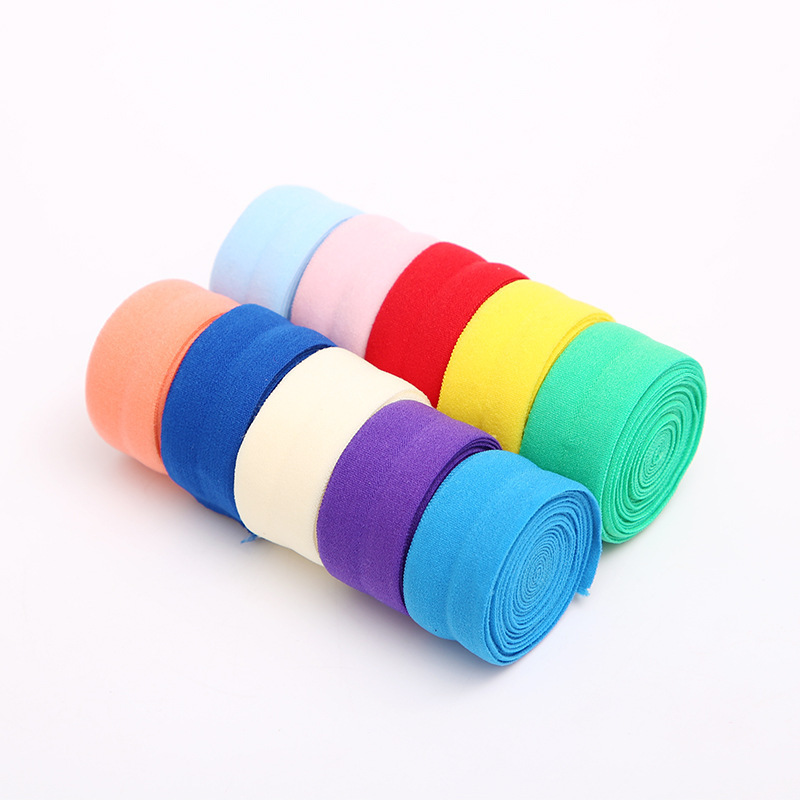 Wholesale Manufacturers Bra Elastic Band Direct Sale Nylon Fold Over Elastic Band