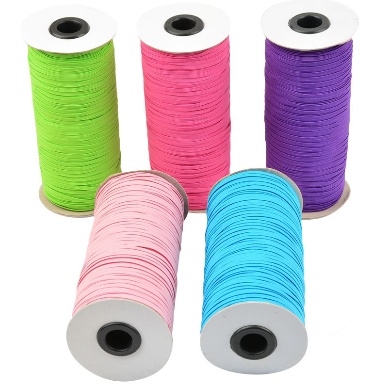 Factory Custom 1/4 Inch Elastic 6mm 8mm 12mm Woven Elastic Nylon Webbing Strap