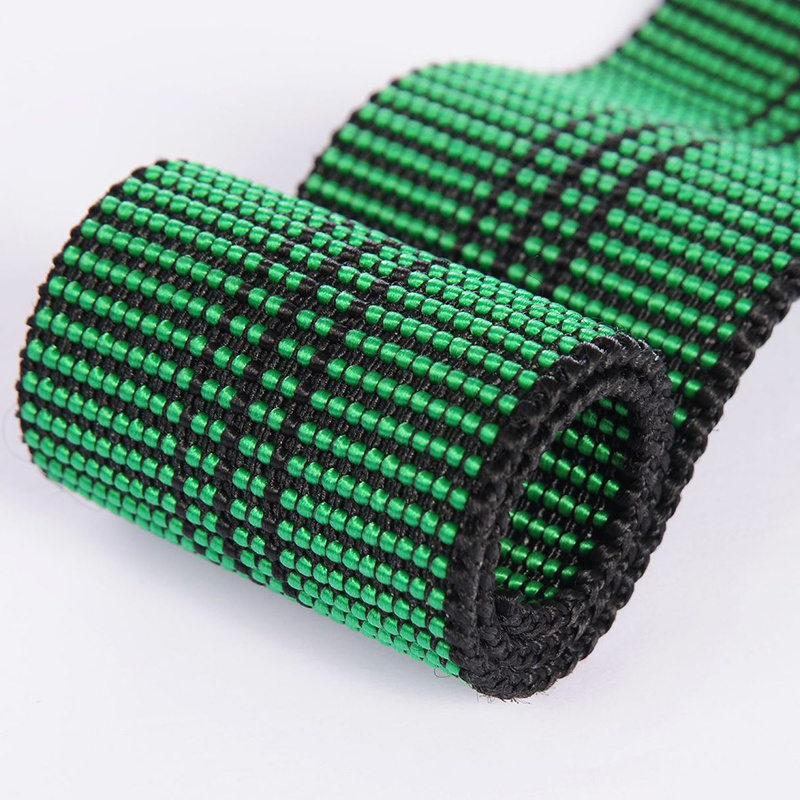 E02 High Quality Heavy Tenacity Wholesale Belt Knitted Webbing Stripe Elastic Band For Sofa