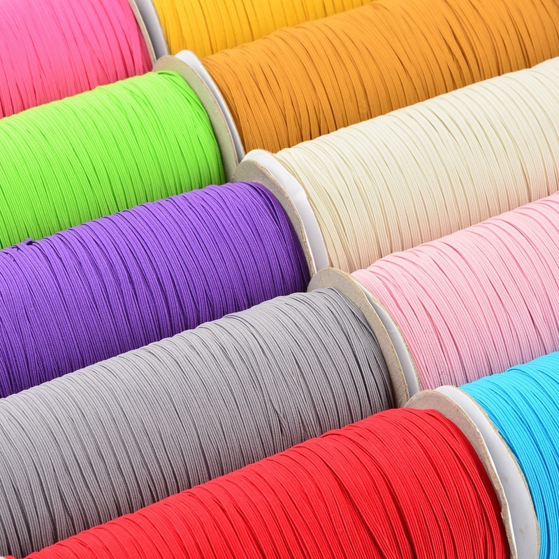 Factory Custom 1/4 Inch Elastic 6mm 8mm 12mm Woven Elastic Nylon Webbing Strap