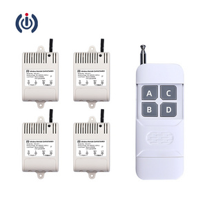 Hot selling 4 gang 220V RF relay switch with Remote Control wireless switch for lighting