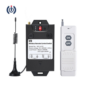 High power RF wireless switch 220V 30A remote relay switch for pump 433MHz remote switch