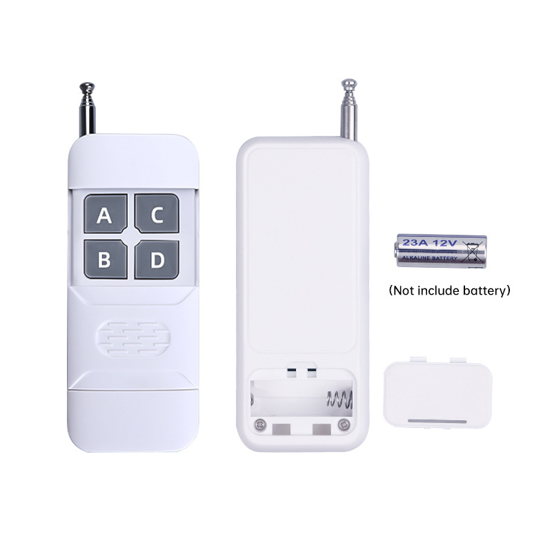 Factory price 12V wireless switch remote control 1 to 4 way light 433MHz rf remote control switch